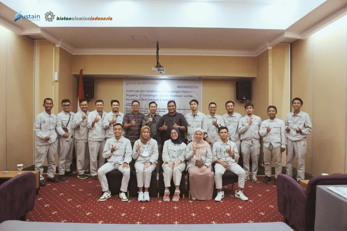Participants and trainers at a Sustain in-house training workshop