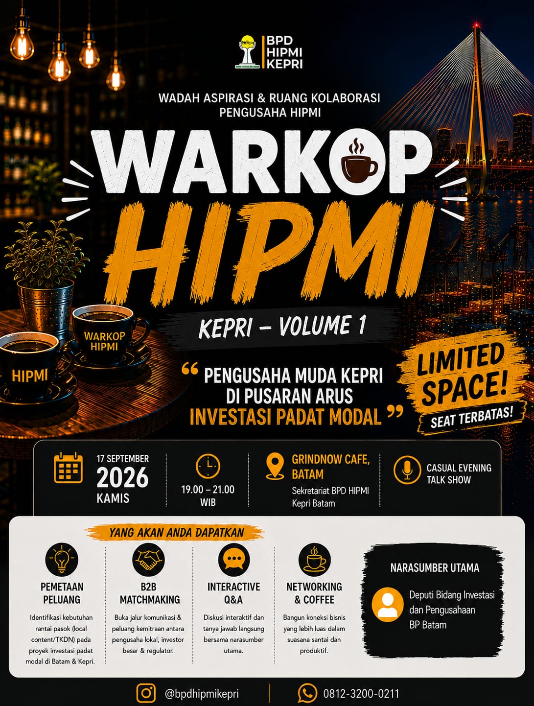Pengusaha Muda Kepri di Pusaran Arus Investasi Padat Modal
